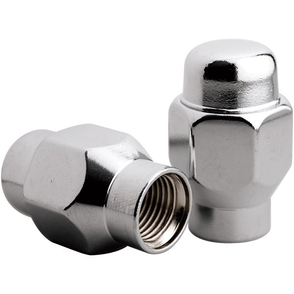 Billet Specialties Lug Nut - 7/16-20 in Thread - 60 Degree Seat - Closed End - Steel - Chrome - Set of 10