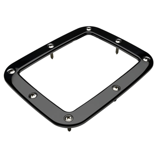 Billet Specialties Shifter Boot Ring - 5-3/4 x 7-1/8 in Rectangle - Stainless Hardware - Aluminum - Black Anodized -