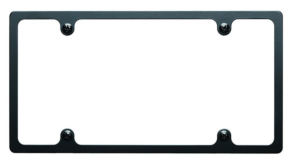 Billet Specialties License Plate Frame - Slimline - Recessed - Aluminum - Black Anodized - Each