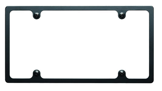Billet Specialties License Plate Frame - Slimline - Recessed - Aluminum - Black Anodized - Each