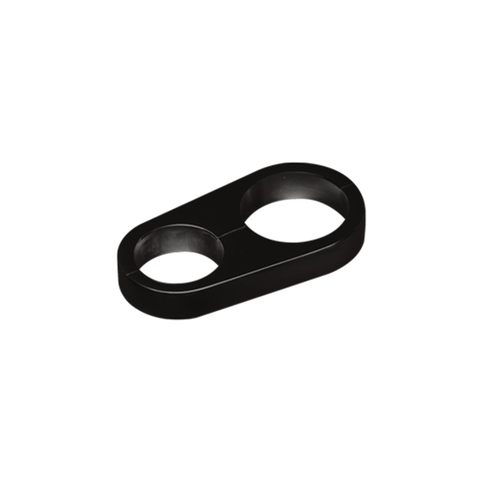 Billet Specialties Hose / Tube Separators - 0.734 in / 0.696 in Holes - Stainless Hardware - Aluminum - Black Anodized