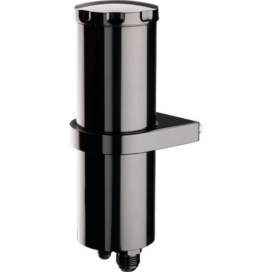 Billet Specialties Power Steering Reservoir - 1/2 qt - 8.75 in Tall x 2.875 in Diameter - 6 AN Male Inlet - 10 AN Male