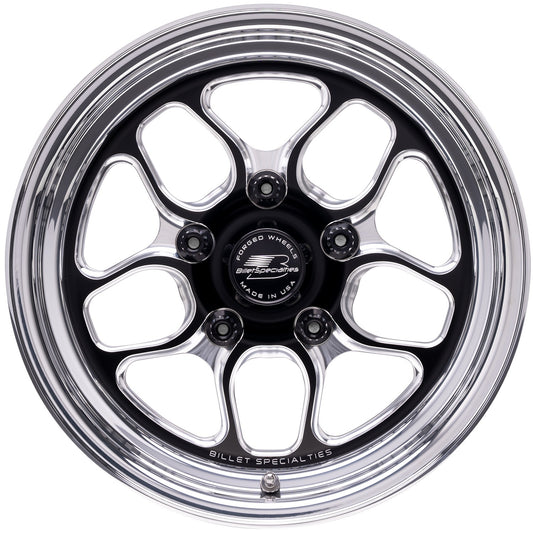 Billet Specialties Wheel - Win Lite - 15 x 4 - 2.250 in Backspace - 5 x 4.50 in Bolt Pattern - Aluminum - Black