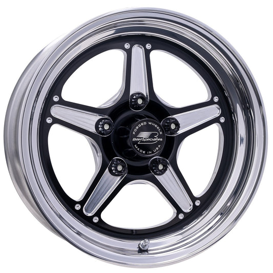 Billet Specialties Wheel - Street Lite - 15 x 8 in - 5.500 in Backspace - 5 x 4.50 in Bolt Pattern - Aluminum - Black