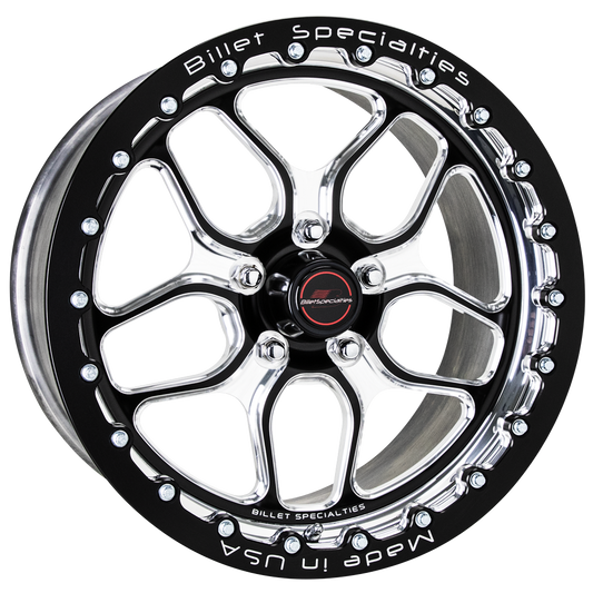 Billet Specialties Wheel - Win Lite - 17 x 10 in - 7.625 in Backspace - 5 x 4.50 in Bolt Pattern - Beadlock - Aluminum