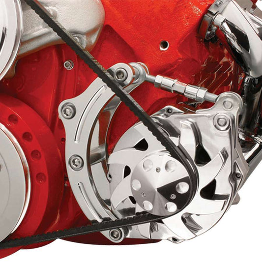 Billet Specialties Alternator Bracket - Driver Side - Low Mount - Block Mount - Aluminum - Polished - Short Water Pump