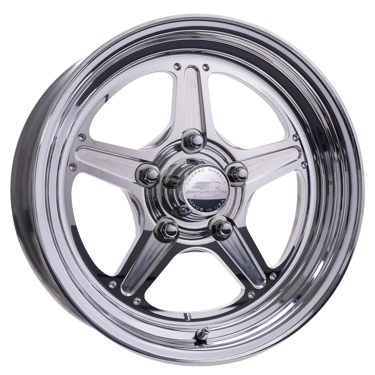 Billet Specialties Wheel - Street Lite - 15 x 3.5 in - 1.750 in Backspace - 5 x 4.75 in Bolt Pattern - Aluminum -