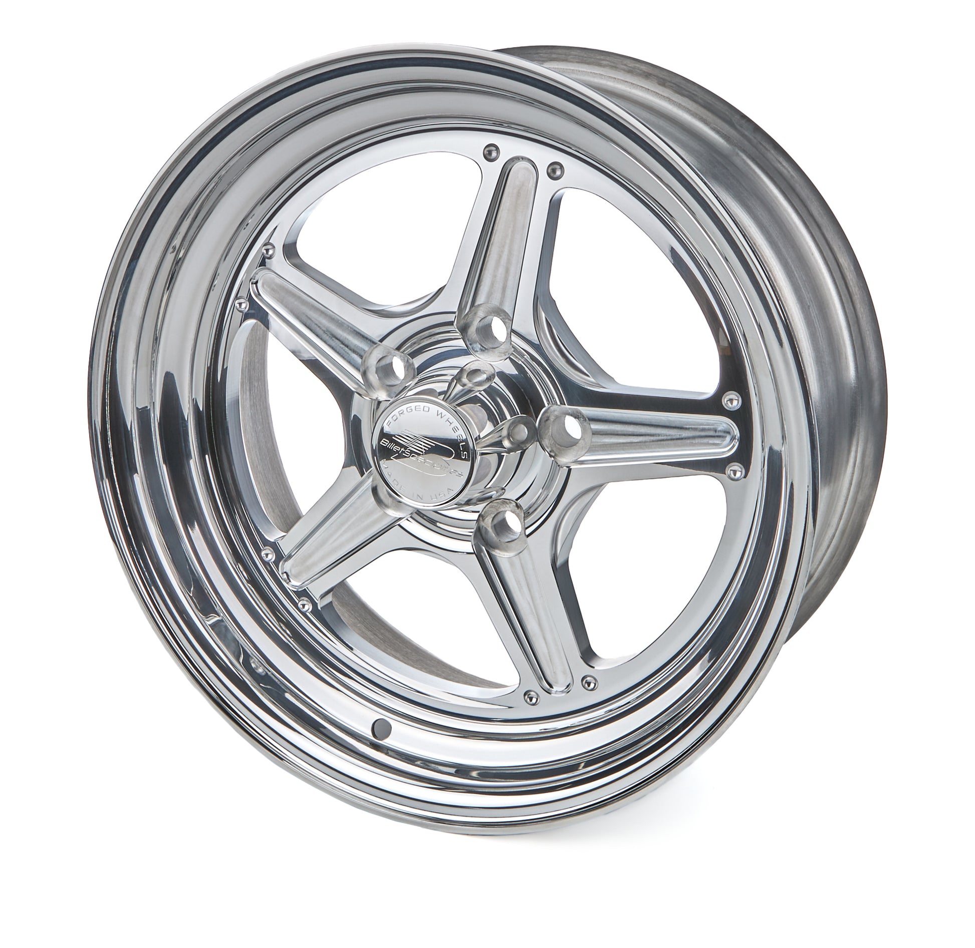 Billet Specialties Wheel - Street Lite - 15 x 6 in - 3.500 in Backspace - 5 x 4.50 in Bolt Pattern - Aluminum -