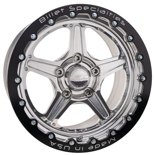 Billet Specialties Wheel - Street Lite - 15 x 15 in - 6.500 in Backspace - 5 x 4.75 in Bolt Pattern - Beadlock -