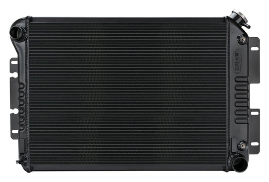 Cold Case Radiators Radiator - Black Night Rider Series - 31.25 in W x 18.5 in H x 3 in D - Driver Side Inlet -