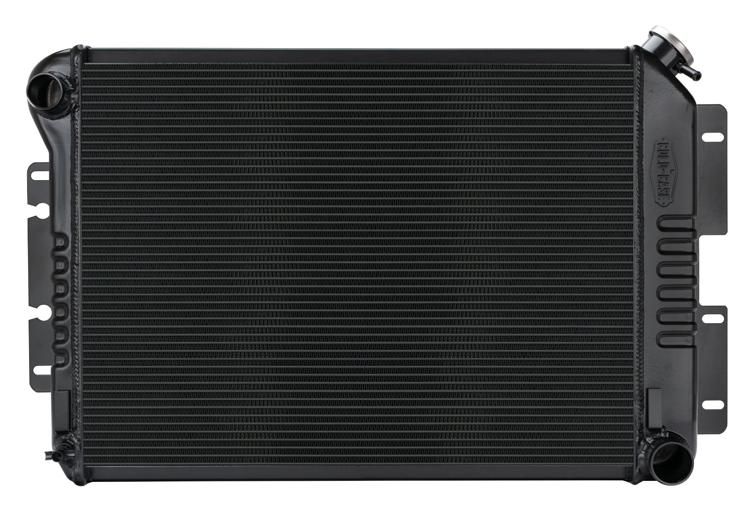 Cold Case Radiators Radiator - Black Night Rider Series - 31.25 in W x 18.5 in H x 3 in D - Driver Side Inlet -