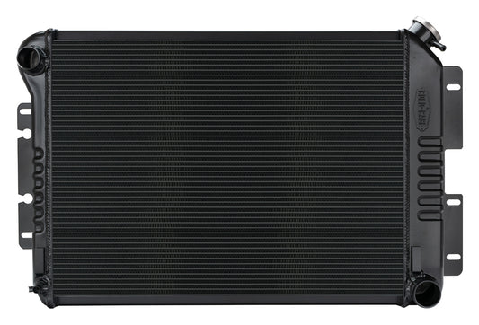Cold Case Radiators Radiator - Black Night Rider Series - 31.25 in W x 18.5 in H x 3 in D - Driver Side Inlet -