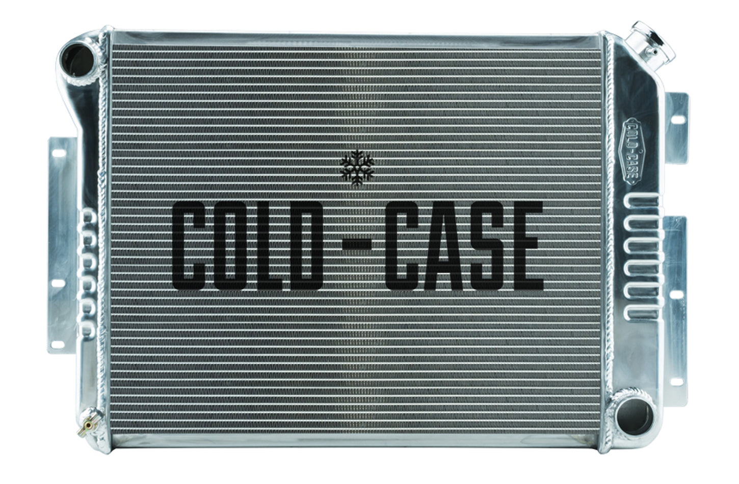 Cold Case Radiators Radiator - 28.8 in W x 18.5 in H x 3 in D - Driver Side Inlet - Passenger Side Outlet - Aluminum -