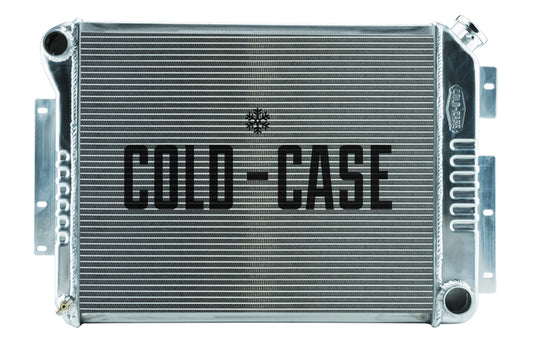 Cold Case Radiators Radiator - 28.8 in W x 18.5 in H x 3 in D - Driver Side Inlet - Passenger Side Outlet - Aluminum -