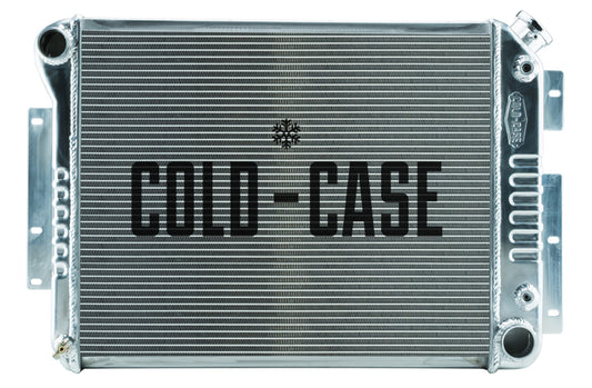 Cold Case Radiators Radiator - 28.8 in W x 18.5 in H x 3 in D - Driver Side Inlet - Passenger Side Outlet - Aluminum -