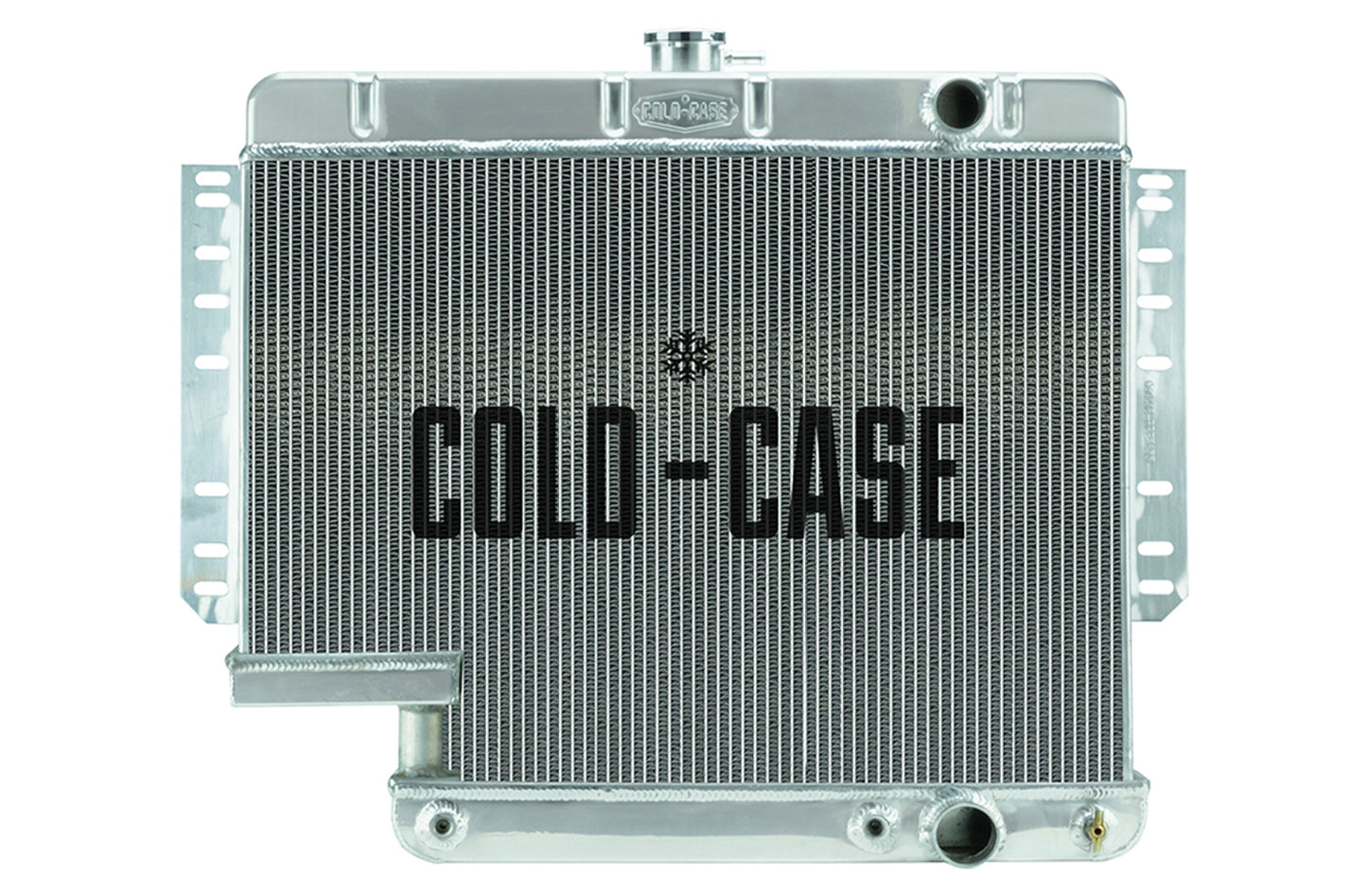 Cold Case Radiators Radiator - 28.75 in W x 23 in H x 3 in D - Passenger Side Inlet - Passenger Side Outlet - Aluminum