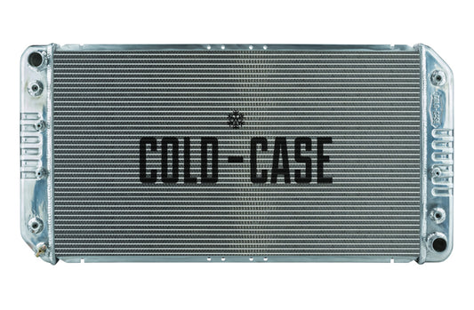 Cold Case Radiators Radiator - 36 in W x 18.5 in H x 3 in D - Driver Side Inlet - Passenger Side Outlet - Aluminum -
