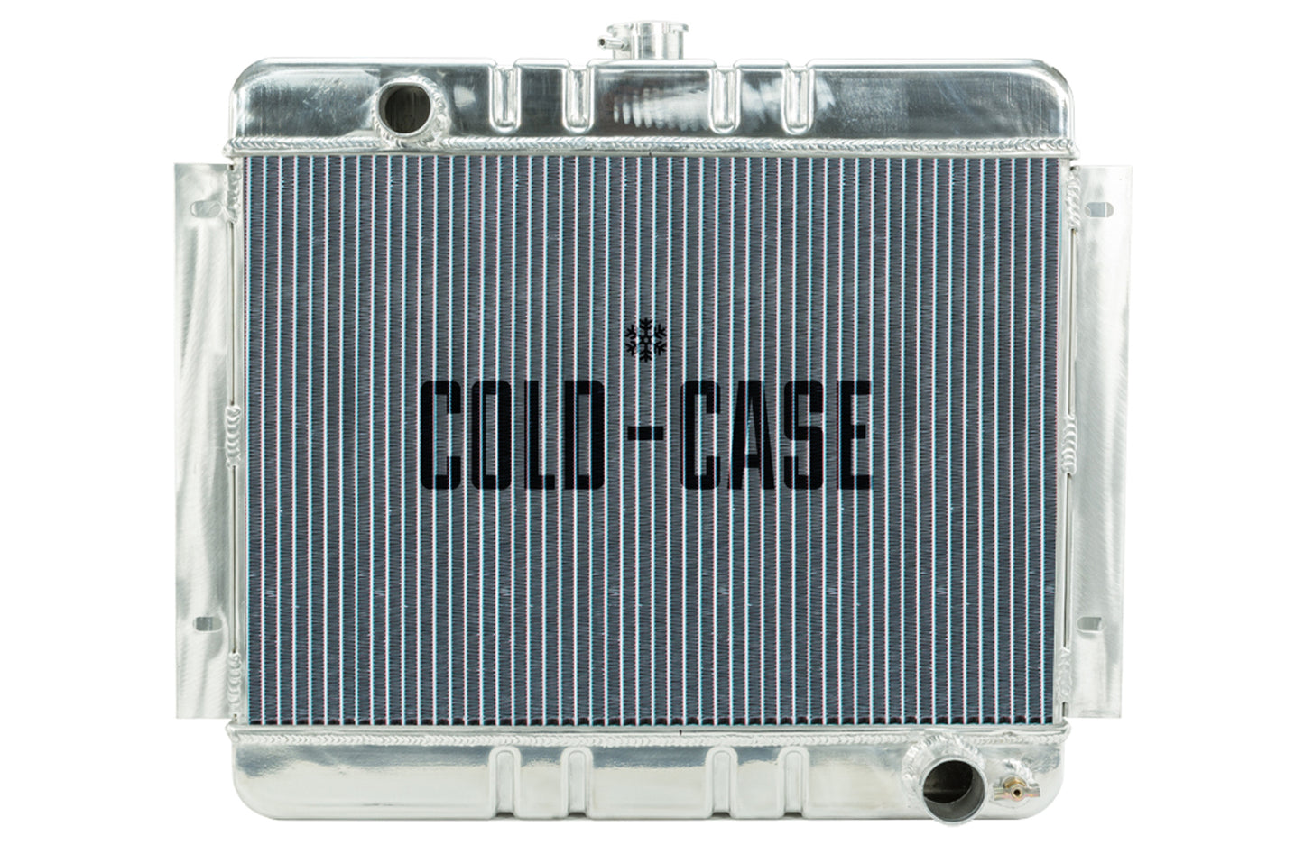 Cold Case Radiators Radiator - 22.35 in W x 20.7 in H x 3 in D - Driver Side Inlet - Passenger Side Outlet - Aluminum