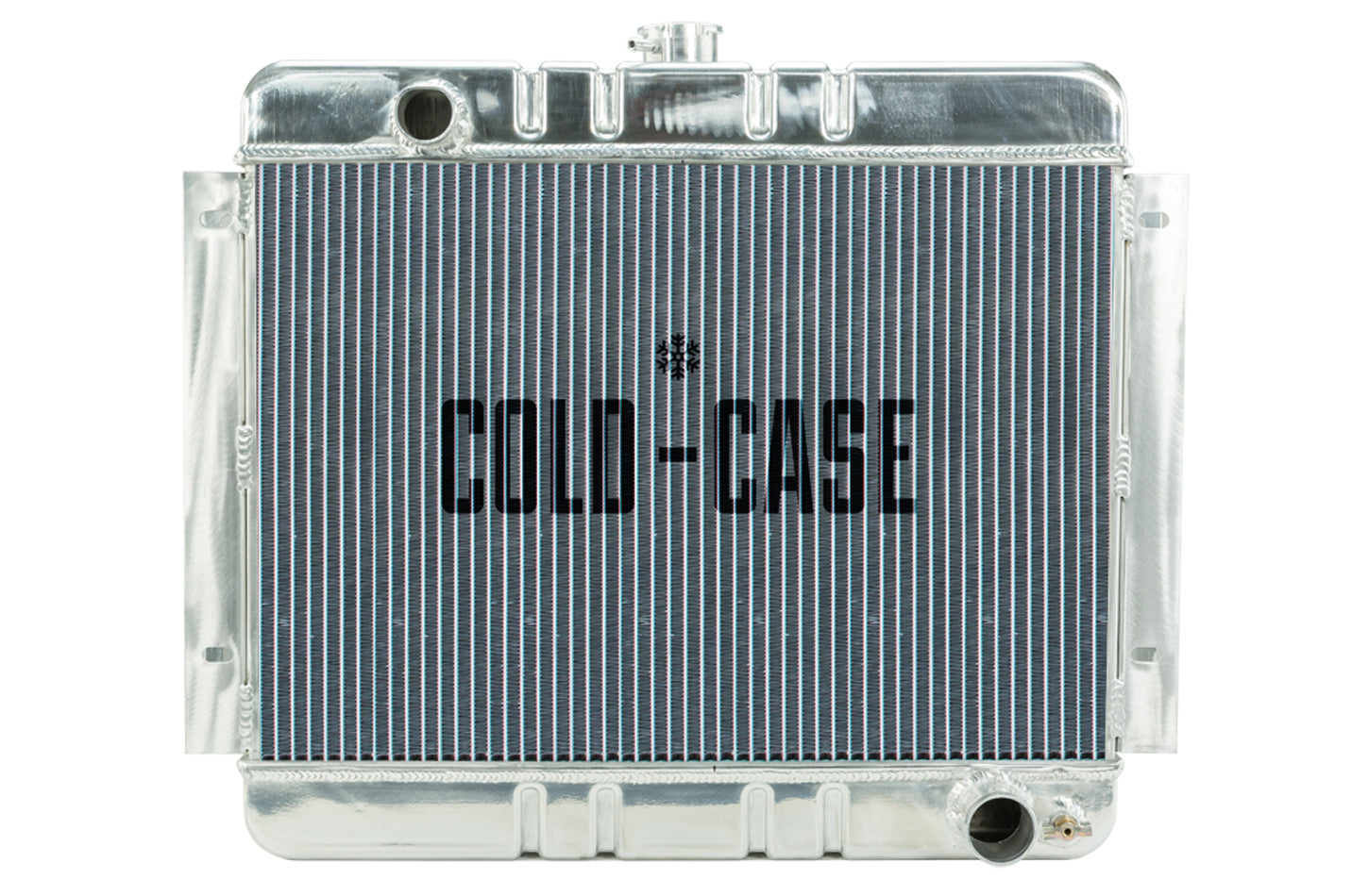 Cold Case Radiators Radiator - 22.35 in W x 20.7 in H x 3 in D - Driver Side Inlet - Passenger Side Outlet - Aluminum