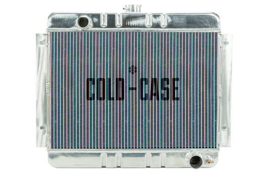 Cold Case Radiators Radiator - 22.35 in W x 20.7 in H x 3 in D - Driver Side Inlet - Passenger Side Outlet - Aluminum