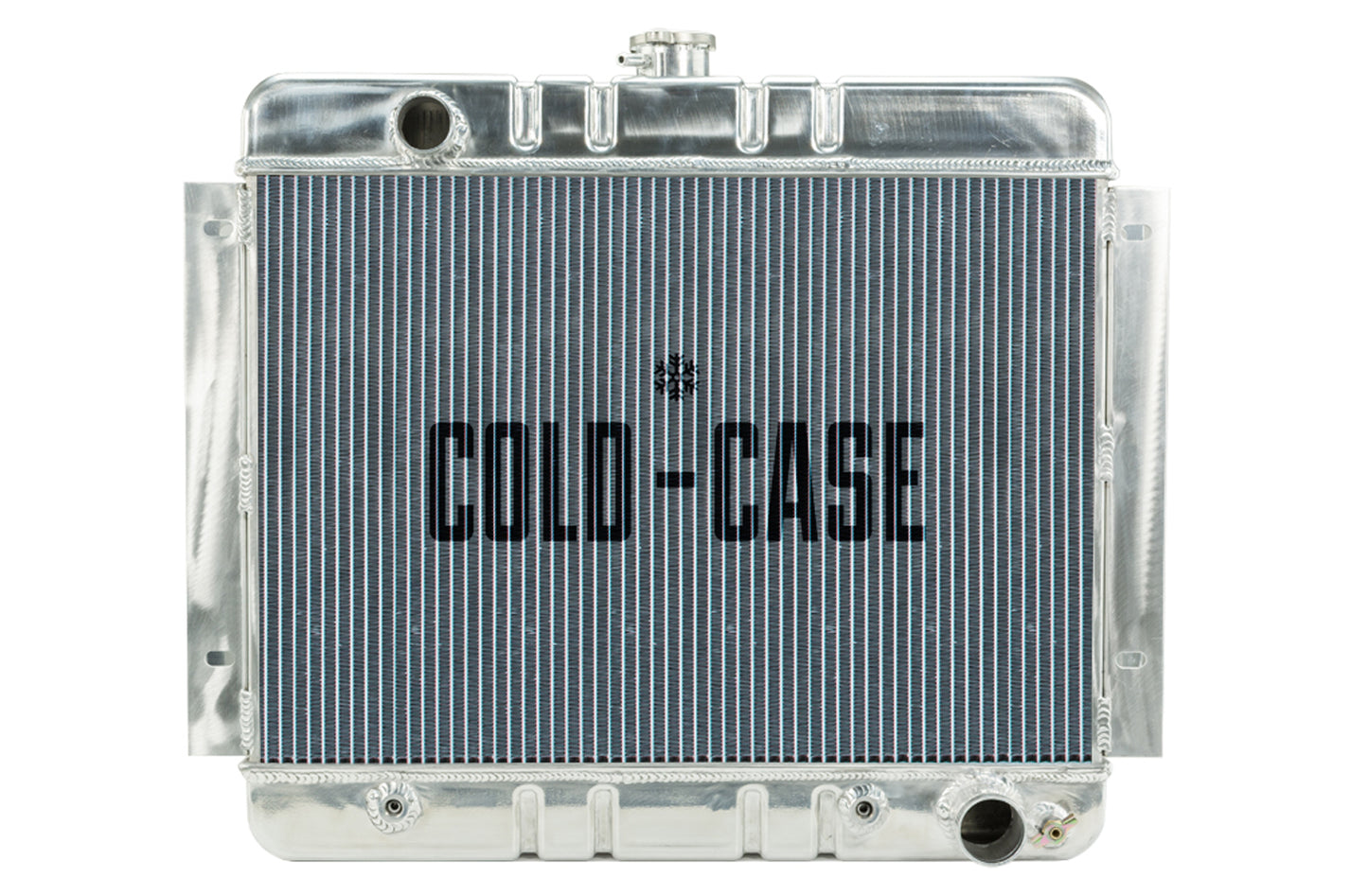 Cold Case Radiators Radiator - 22.35 in W x 20.7 in H x 3 in D - Driver Side Inlet - Passenger Side Outlet - Aluminum