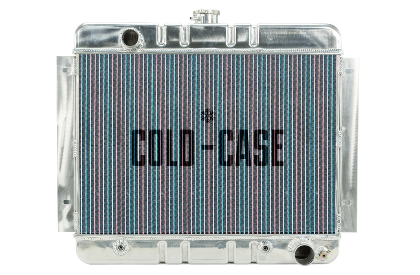 Cold Case Radiators Radiator - 22.35 in W x 20.7 in H x 3 in D - Driver Side Inlet - Passenger Side Outlet - Aluminum