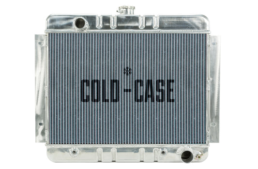 Cold Case Radiators Radiator - 22.35 in W x 20.7 in H x 3 in D - Driver Side Inlet - Passenger Side Outlet - Aluminum