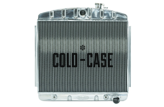Cold Case Radiators Radiator - 23.5 in W x 23.5 in H x 3 in D - Center Inlet - Passenger Side Outlet - Aluminum -