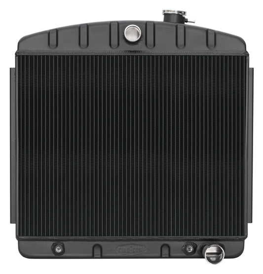 Cold Case Radiators Radiator - Black Night Rider Series - 23.5 in W x 23.5 in H x 3 in D - Center Inlet - Passenger