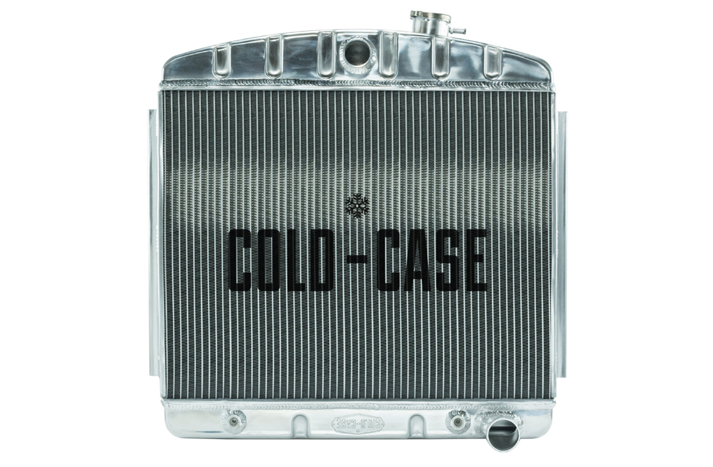 Cold Case Radiators Radiator - 23.5 in W x 23.5 in H x 3 in D - Center Inlet - Passenger Side Outlet - Aluminum -