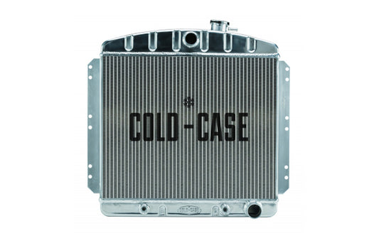 Cold Case Radiators Radiator - 25.2 in W x 23.2 in H x 3 in D - Center Inlet - Passenger Side Outlet - Aluminum -