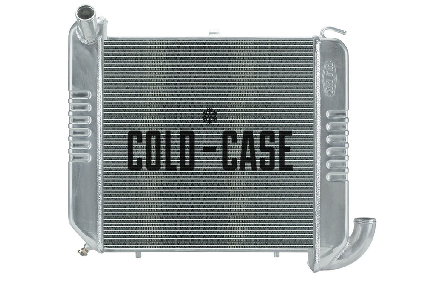 Cold Case Radiators Radiator - 24.5 in W x 18 in H x 3 in D - Driver Side Inlet - Passenger Side Outlet - Aluminum -