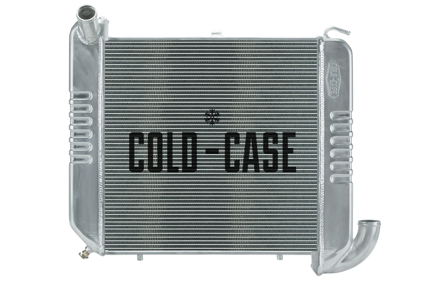 Cold Case Radiators Radiator - 24.5 in W x 18 in H x 3 in D - Driver Side Inlet - Passenger Side Outlet - Aluminum -