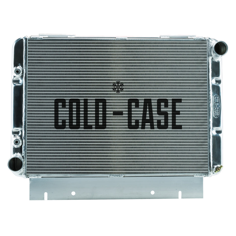 Cold Case Radiators Radiator - 26.5 in W x 20.8 in H x 3 in D - Passenger Side Inlet - Driver Side Outlet - Aluminum -