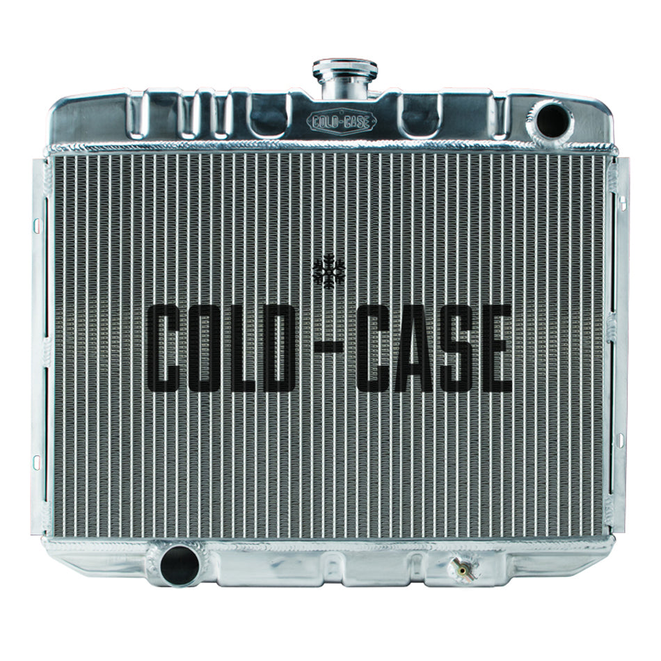 Cold Case Radiators Radiator - 25 in W x 21.5 in H x 3 in D - Passenger Side Inlet - Driver Side Outlet - Aluminum -