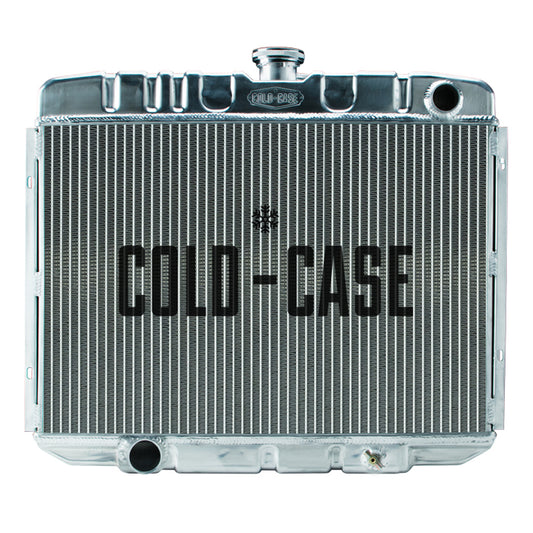 Cold Case Radiators Radiator - 25 in W x 21.5 in H x 3 in D - Passenger Side Inlet - Driver Side Outlet - Aluminum -