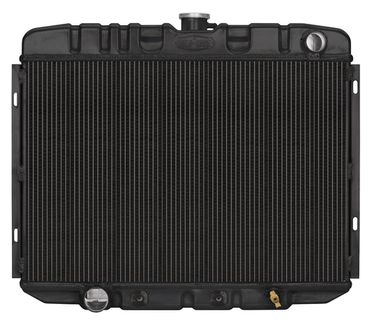 Cold Case Radiators Radiator - Black Night Rider Series - 25 in W x 21.5 in H x 3 in D - Passenger Side Inlet - Driver