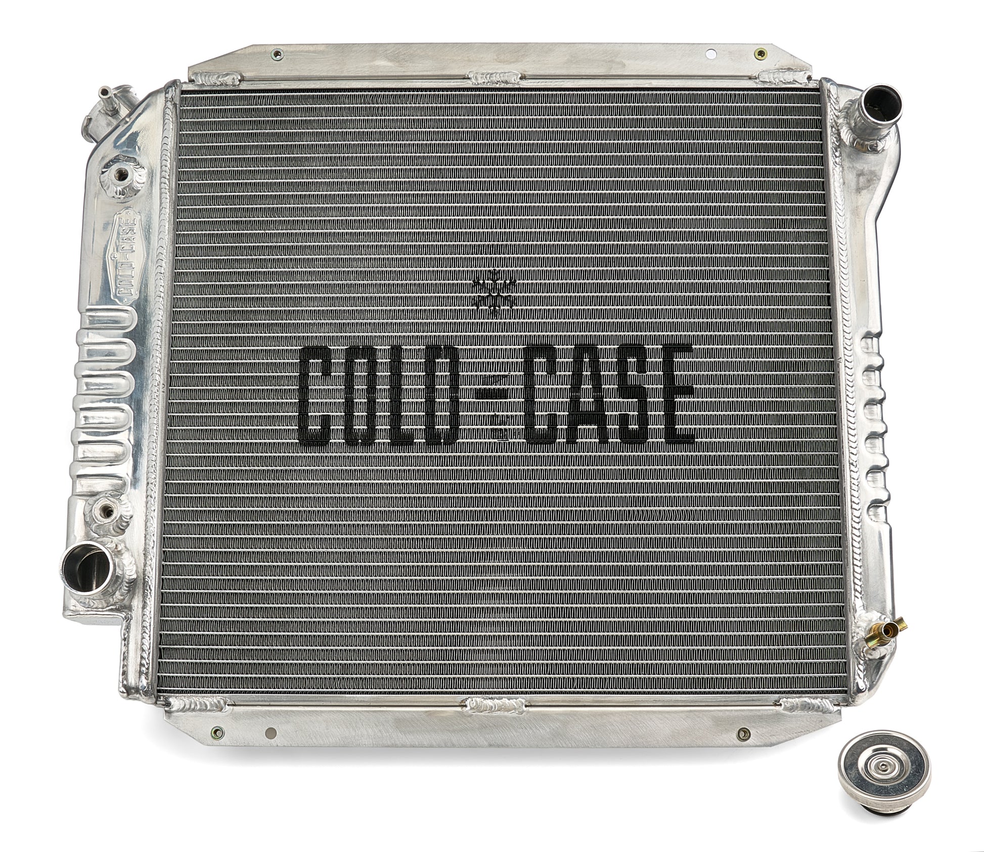 Cold Case Radiators 66-77 Bronco V8 AT Aluminum Radiator Module