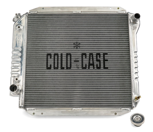 Cold Case Radiators 66-77 Bronco V8 AT Aluminum Radiator Module