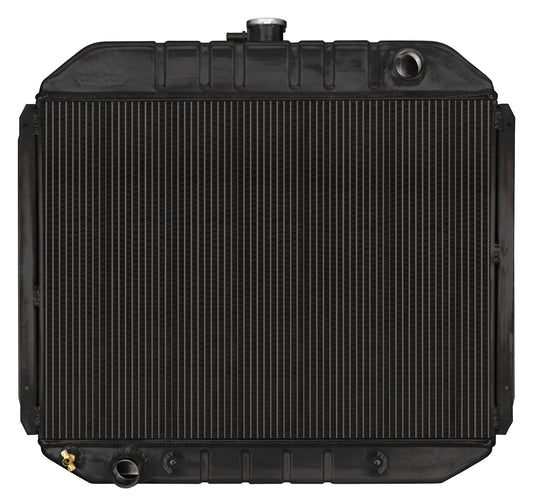 Cold Case Radiators Radiator - Black Night Rider Series - 29.7 in W x 26.5 in H x 3 in D - Passenger Side Inlet -
