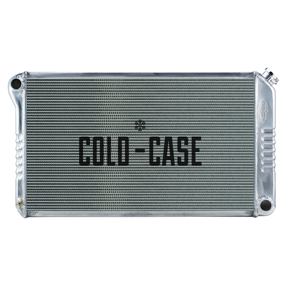 Cold Case Radiators Radiator - 34.75 in W x 18.75 in H x 3 in D - Driver Side Inlet - Passenger Side Outlet - Aluminum