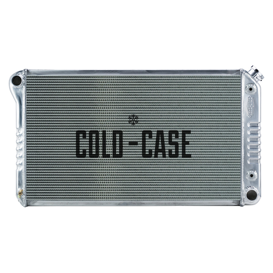 Cold Case Radiators Radiator - 34.75 in W x 18.75 in H x 3 in D - Driver Side Inlet - Passenger Side Outlet - Aluminum