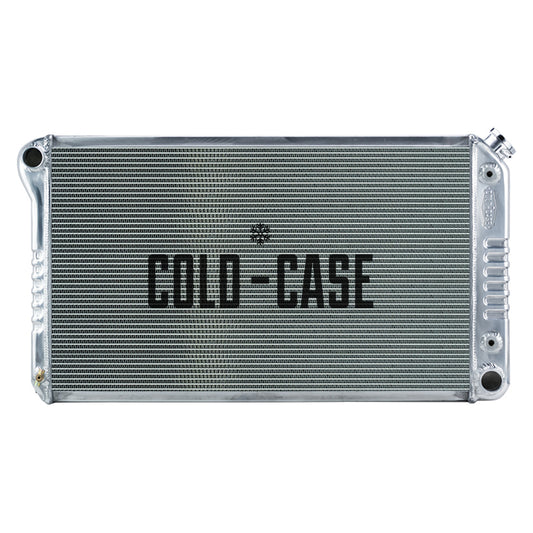 Cold Case Radiators Radiator - 34.75 in W x 18.75 in H x 3 in D - Driver Side Inlet - Passenger Side Outlet - Aluminum