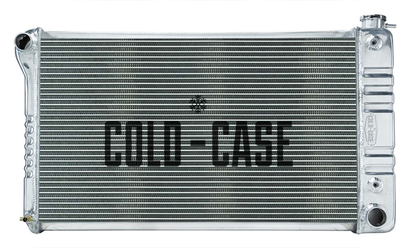 Cold Case Radiators Radiator - 33.75 in W x 21.5 H x 3 in D - Driver Side Inlet - Passenger Side Outlet - Aluminum -