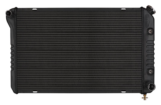 Cold Case Radiators Radiator - Black Night Rider Series - 32 in W x 18.5 in H x 3 in D - Driver Side Inlet - Passenger