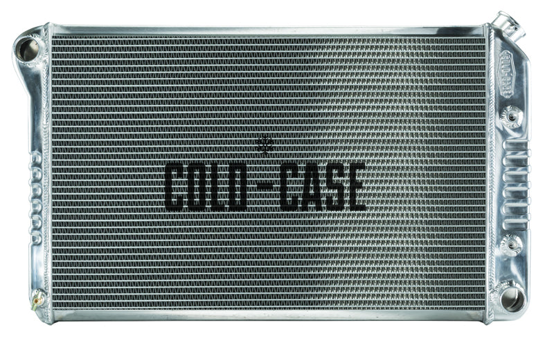 Cold Case Radiators Radiator - 31.5 in W x 18.5 in H x 3 in D - Driver Side Inlet - Passenger Side Outlet - Aluminum -