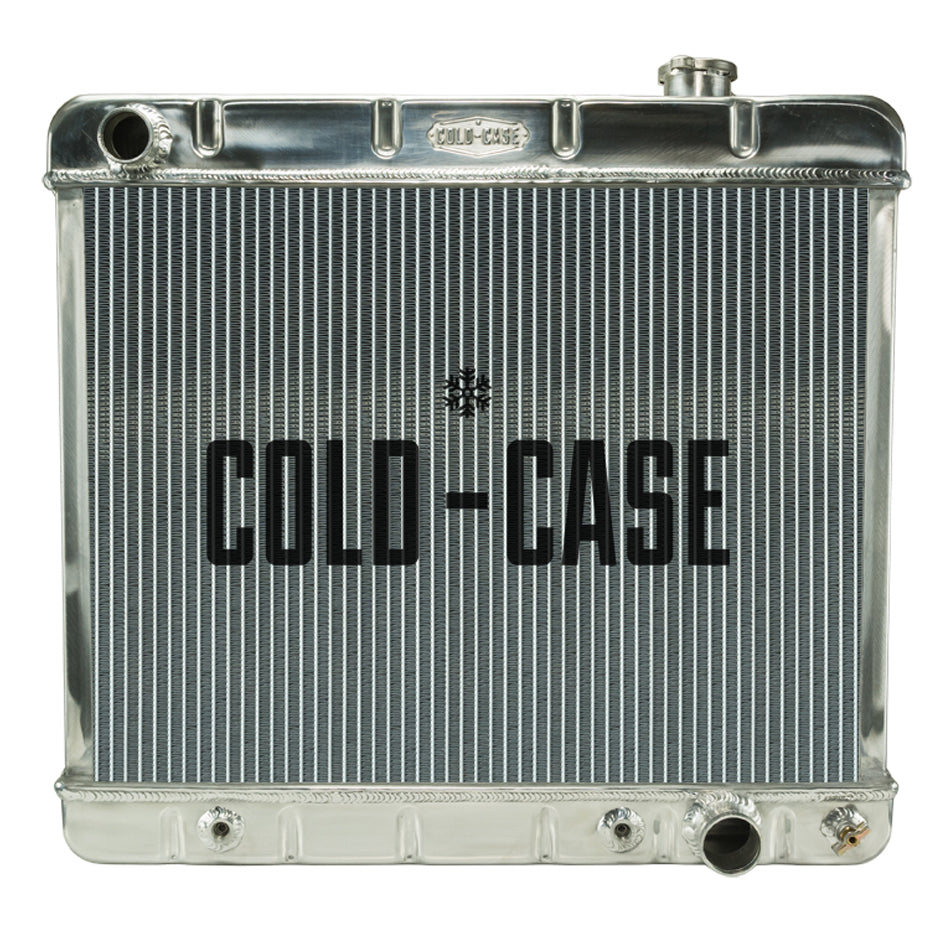 Cold Case Radiators Radiator - 24.5 in W x 22.5 in H x 3 in D - Driver Side Inlet - Passenger Side Outlet - Aluminum -