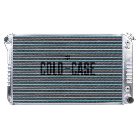 Cold Case Radiators Radiator - 34.15 in W x 18.6 in H x 3 in D - Driver Side Inlet - Passenger Side Outlet - Aluminum