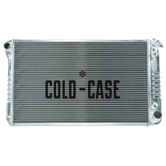 Cold Case Radiators Radiator - 34 in W x 18.6 in H x 3 in D - Driver Side Inlet - Passenger Side Outlet - Aluminum -