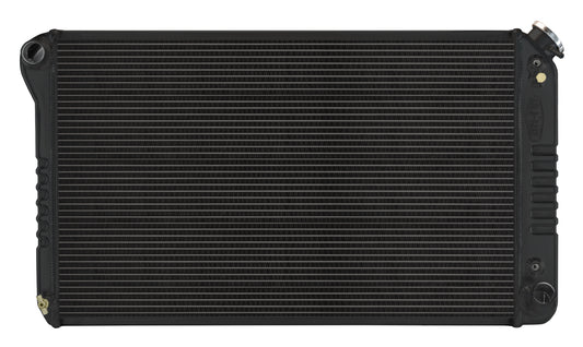 Cold Case Radiators Radiator - Night Rider Black Series - 34 in W x 18.6 in H x 3 in D - Driver Side Inlet - Passenger